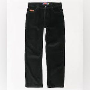 black courdoroy loose fit skate pants (UNISEX)